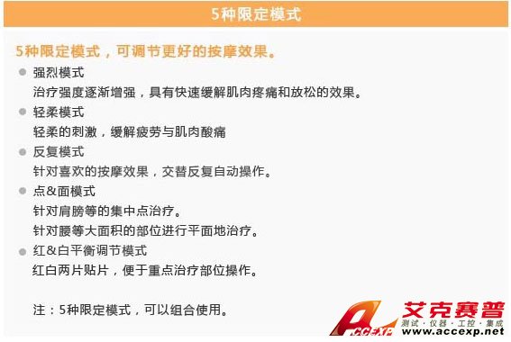 5種限定模式 5種限定模式